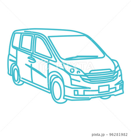 普通自動車のフロント 96281982