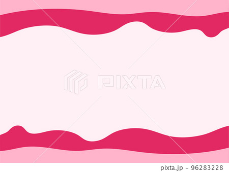 幾何学模様の背景　淡濃ウェーブ　赤 96283228