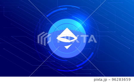 AirSwap (AST) coin cryptocurrency concept banner background. 96283659
