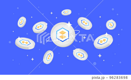 Gold Secured Currency (GSX) coins falling from the sky. GSX cryptocurrency concept banner. Gold Secured Currency (GSX) coins falling from the sky. GSX cryptocurrency concept banner. 96283698