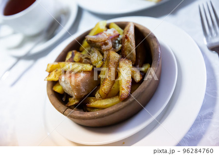 Traditional Georgian meat dish Ojakhuri Traditional Georgian meat dish Ojakhuri 96284760