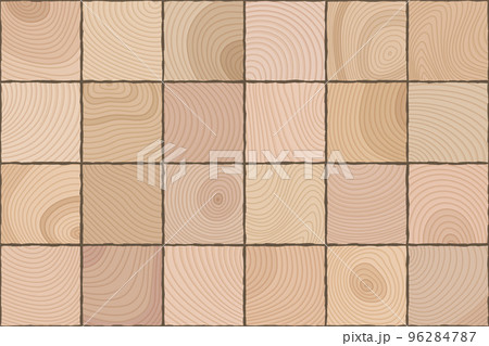 積み重なった角材の断面　シームレスなパターン 96284787