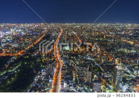 あべのハルカス展望台から見た大阪の夜景 96284833