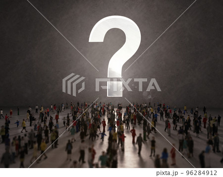People with questions. 3D Rendering 96284912
