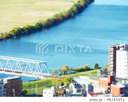 江戸川周辺の風景 チルトシフト 江戸川周辺の風景 チルトシフト 96285051