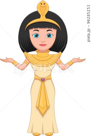 cute girl in Egyptian Queen Cleopatra costume cute girl in Egyptian Queen Cleopatra costume 96285251