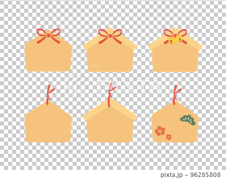 Cute hand drawn ema set 96285808