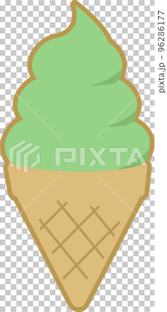 Simple and cute illustration of soft cream Simple and cute illustration of soft cream 96286177