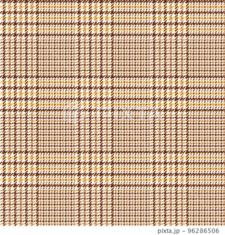 グレンチェック/茶色×黄色 96286506