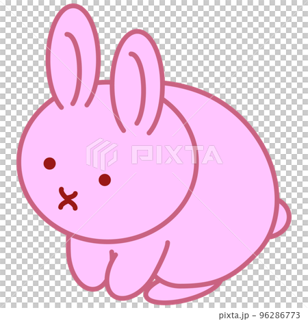 兎　カラーアイコンイラスト 96286773