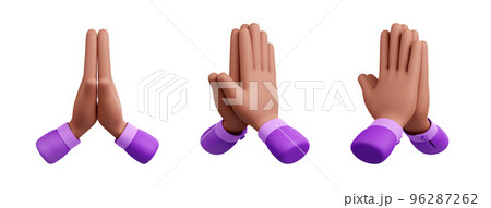 3d render pray, sorry gesture with black hands 3d render pray, sorry gesture with black hands 96287262