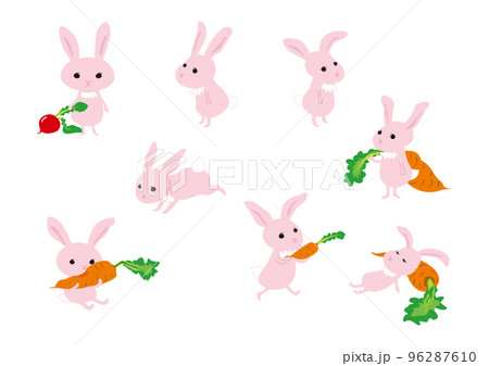 かわいいウサギのイラスト かわいいウサギのイラスト 96287610