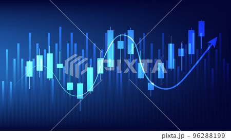 Economy and finance background. financial business statistics with candlesticks and bar chart Economy and finance background. financial business statistics with candlesticks and bar chart 96288199