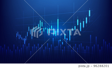 Economy and finance background. financial business statistics with candlesticks and bar chart Economy and finance background. financial business statistics with candlesticks and bar chart 96288201