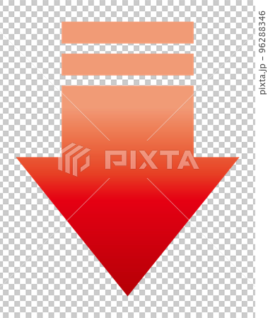 Red gradation arrow downward installation temperature 96288346