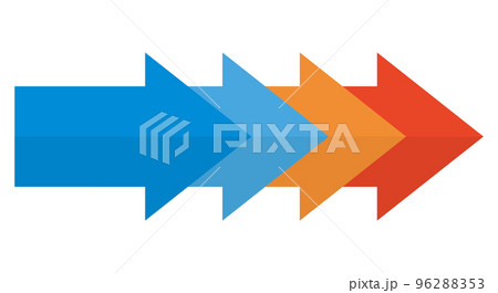 青から赤へ グラデーション矢印 横向き 気温変化 暖房冷房 青から赤へ グラデーション矢印 横向き 気温変化 暖房冷房 96288353