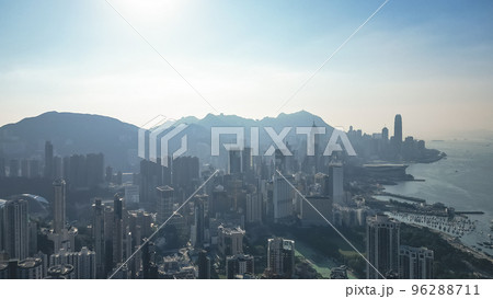 9 Nov 2022 Residential skyscrapers of Tai Hang district in Hong Kong 96288711
