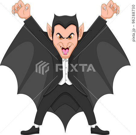 cartoon dracula vampire man 96288730