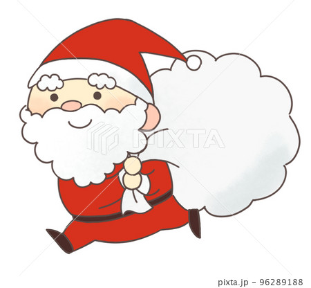プレゼントを運ぶサンタさんのイラスト素材 [96289188] - PIXTA