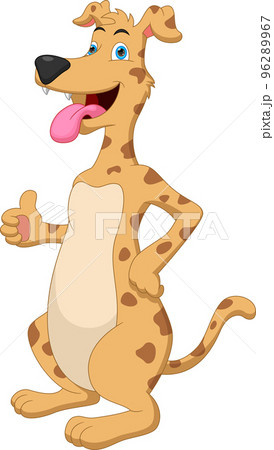 cartoon cute dog thumbs up cartoon cute dog thumbs up 96289967
