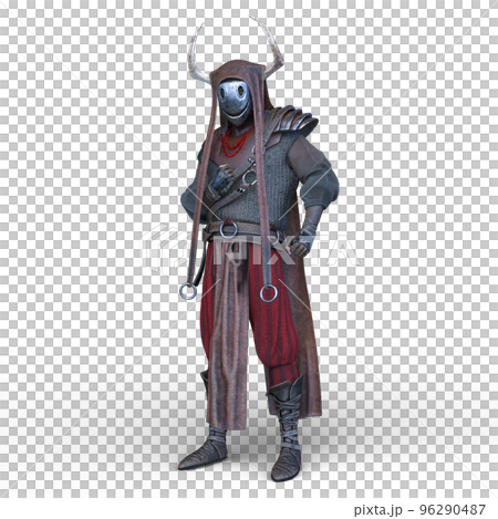 鉄の仮面をつけた戦士 96290487