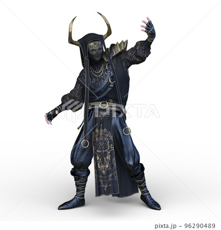 鉄の仮面をつけた戦士 96290489