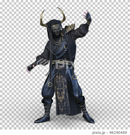 鉄の仮面をつけた戦士 96290489