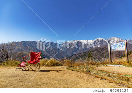 白馬岩岳マウンテンリゾートからの白馬三山 96291125