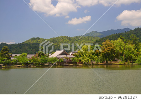 京都大覚寺大沢池風景-6 96291327