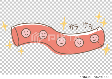 Healthy blood vessels, blood, red blood cells (color by line drawing) Healthy blood vessels, blood, red blood cells (color by line drawing) 96291658