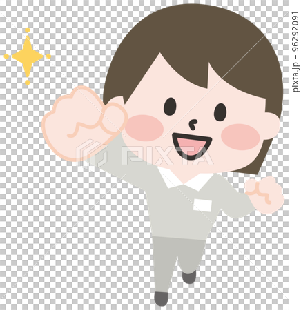 やる気満々の軽作業スタッフ 96292091