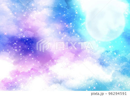 星空と月 96294591