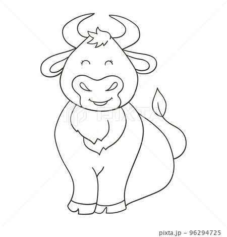Coloring Illustration in hand drawn style. Children's drawings for your design 96294725