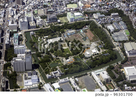 駿府城公園を空撮 96301700