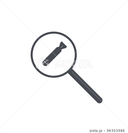 Rocket drop location icon. Potential danger icon Rocket drop location icon. Potential danger icon 96303986