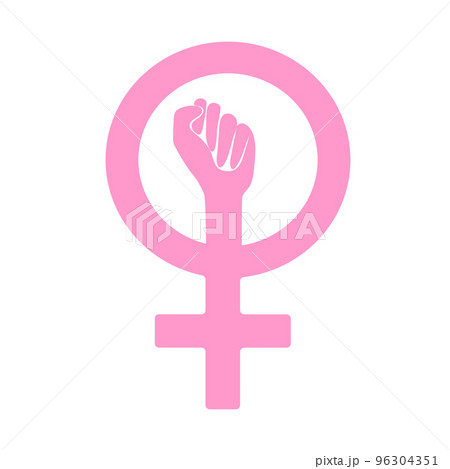 Women's independence logo. Feminism icon. Vector illustration to create your design 96304351