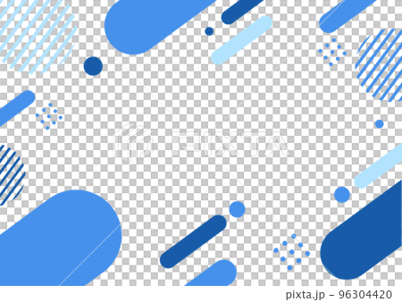Blue blue geometric pattern background material 96304420