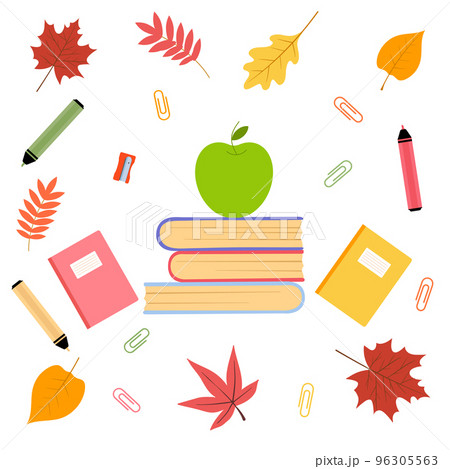 Educational materials for school. Vector illustration isolated on white background 96305563