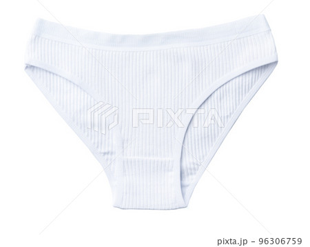 Classic women's cotton panties isolated on white background Classic women's cotton panties isolated on white background 96306759