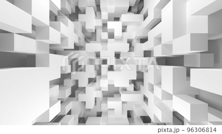 Business Cube Simple Abstract White [提供不同版本] 96306814