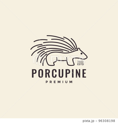 line porcupine art logo design line porcupine art logo design 96308198