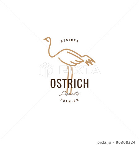 bird ostrich line minimalist logo design bird ostrich line minimalist logo design 96308224