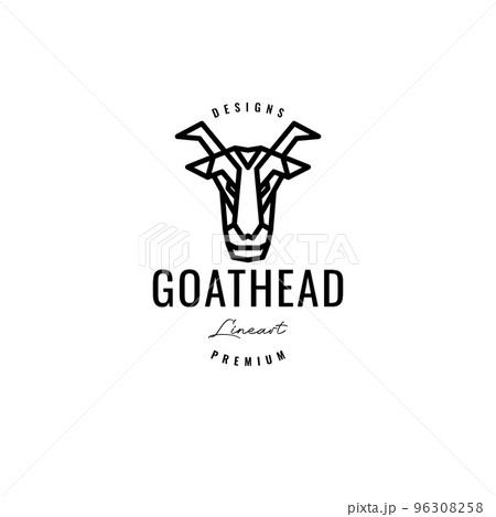 head goat polygonal line vintage logo design head goat polygonal line vintage logo design 96308258