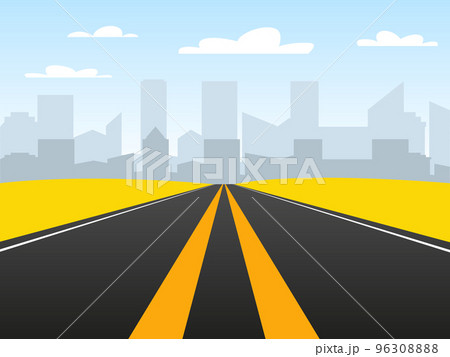 Desert landscape road. 96308888