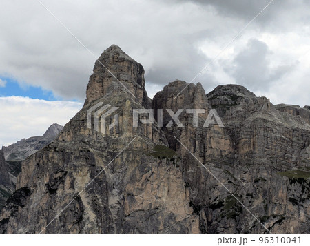 dolomites mountains badia valley view panorama dolomites mountains badia valley view panorama 96310041