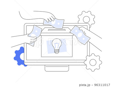 Donation abstract concept vector illustration. Donation abstract concept vector illustration. 96311017