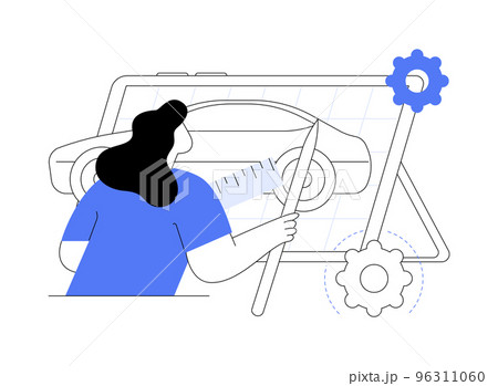Industrial design abstract concept vector illustration. 96311060