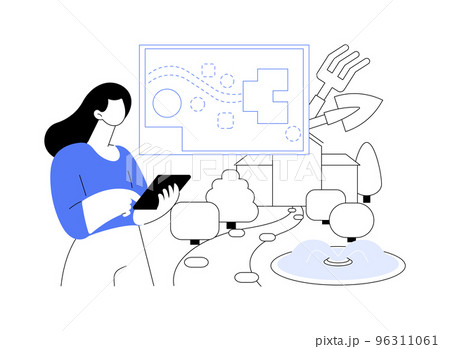 Landscape design abstract concept vector illustration. 96311061