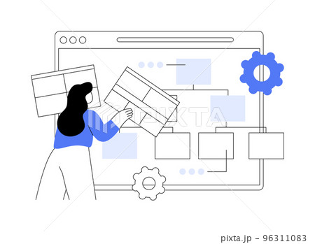 Sitemap creation abstract concept vector illustration. Sitemap creation abstract concept vector illustration. 96311083