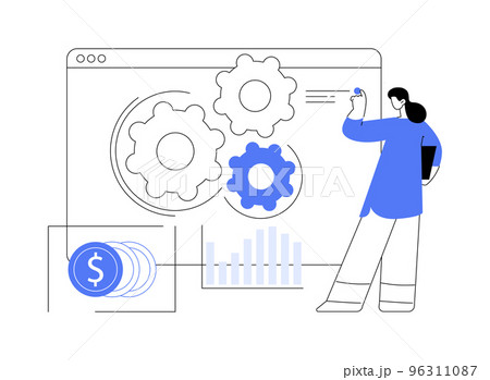 Business process automation abstract concept vector illustration. Business process automation abstract concept vector illustration. 96311087